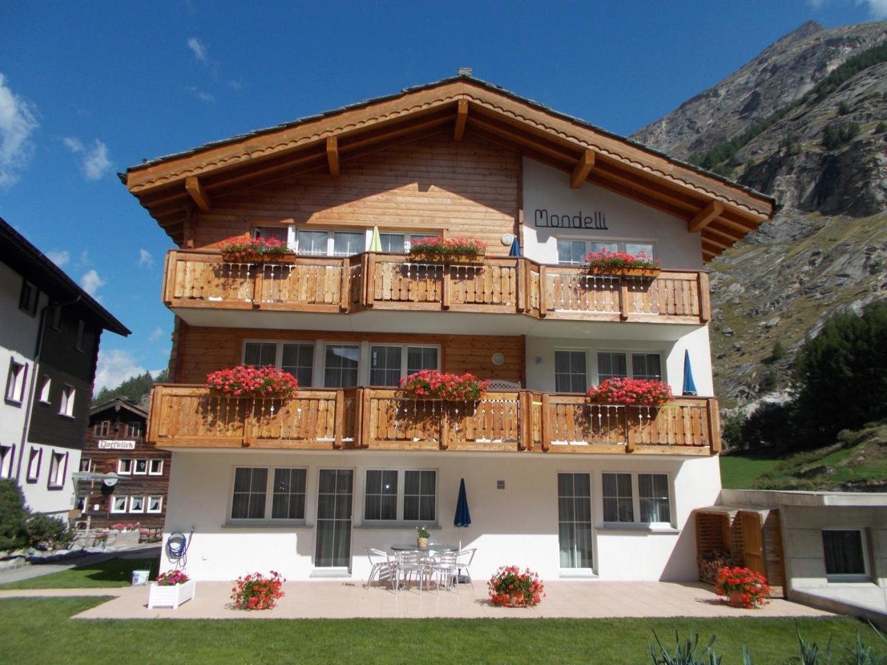 Ferienwohnung Haus Mondelli Saas-Almagell Exterior foto